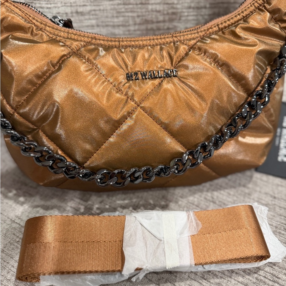 MZ Wallace Quilted Bowery Shoulder Bag
Tiger Eye Pearl, NWT ⭐️RARE ⭐️ - Picture 11 of 16